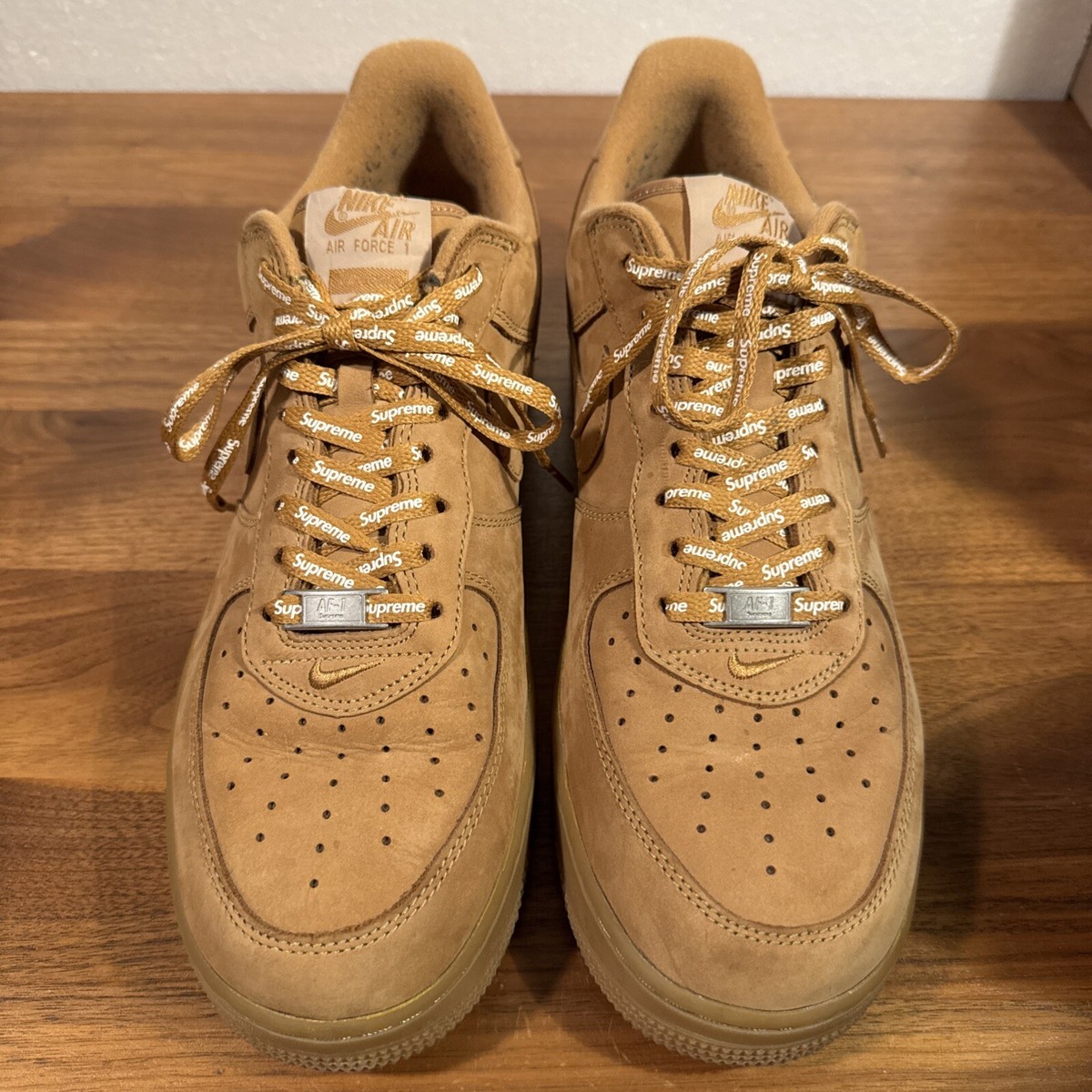 Size 12 - Nike Air Force 1 Low SP x Supreme Wheat 2021 - DN1555