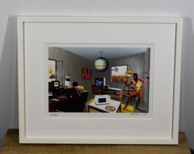 Richard Hamilton 1993 Original Color laser print Art Signed Framed