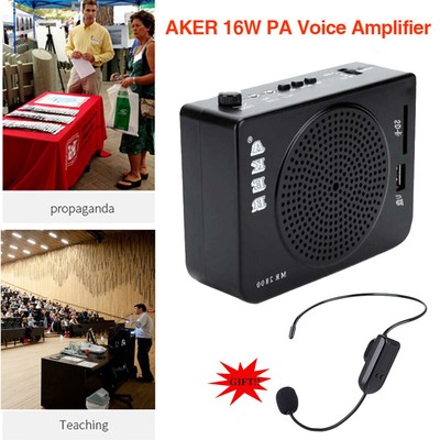 amplifier speaker with wireless microphone