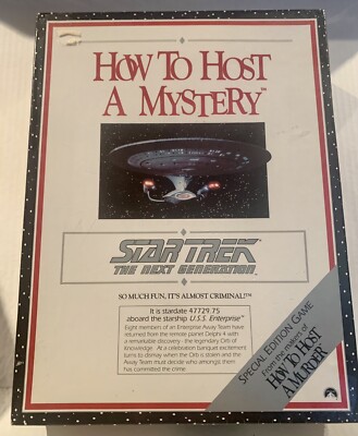Star Trek TNG Party Game: How to Host a Mystery Party 1992 Special Edition Game