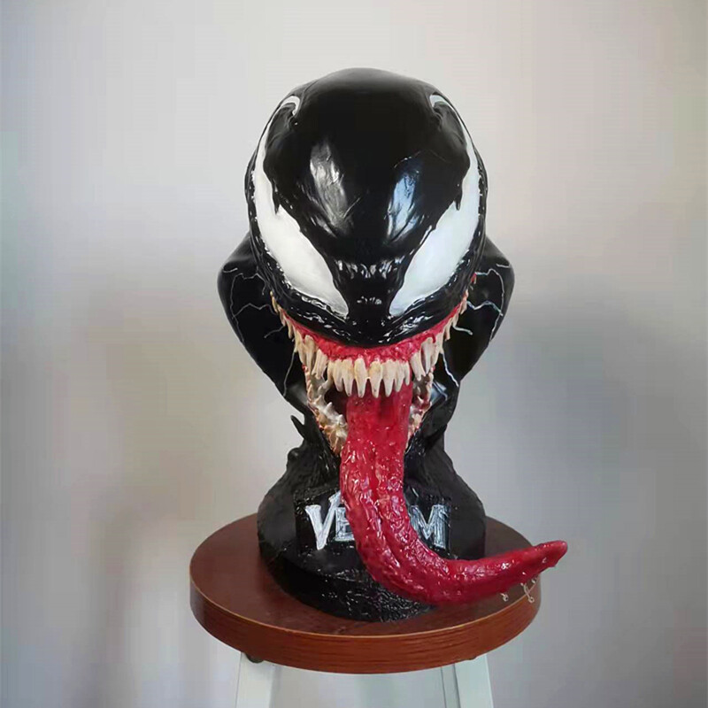 Marvel Venom 1/2 Scale GK Resin Bust Statue Model Toy