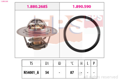 EPS 1.880.268 Thermostat, coolant for ,AUDI,CITROEN,SEAT,SKODA,VW