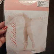 Footless Tights Dance/Ballet Pink Size Medium MC Natalie Girls T091C New