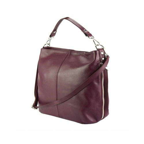 Borsa donna a spalla e tracolla in vera pelle di vitello made in italy. - Foto 25 di 27