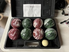 Regent Bocce Ball Set - Rare Swirl Marble Look