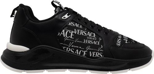 Versace Men\'s Black Leather Lace Up Boots Shoes US 12 IT 45 Versace Men main image 4