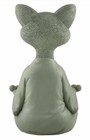 12" Happy Cat Buddha Statue Zen Meditation Garden Decor Indoor Outdoor — photo 10