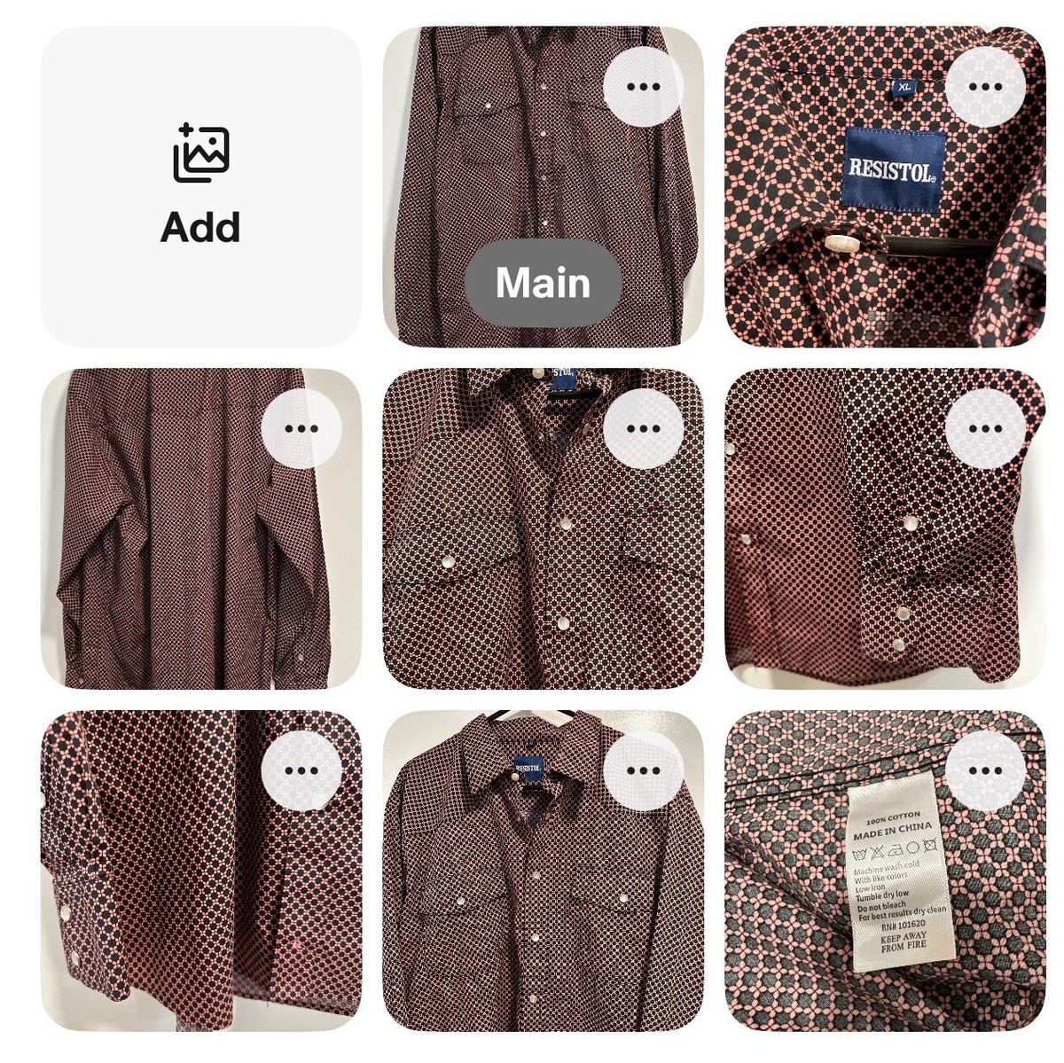 Resistol Shirt Men's Sz XL Pearl Snap Long Sleeves Western Rodeo