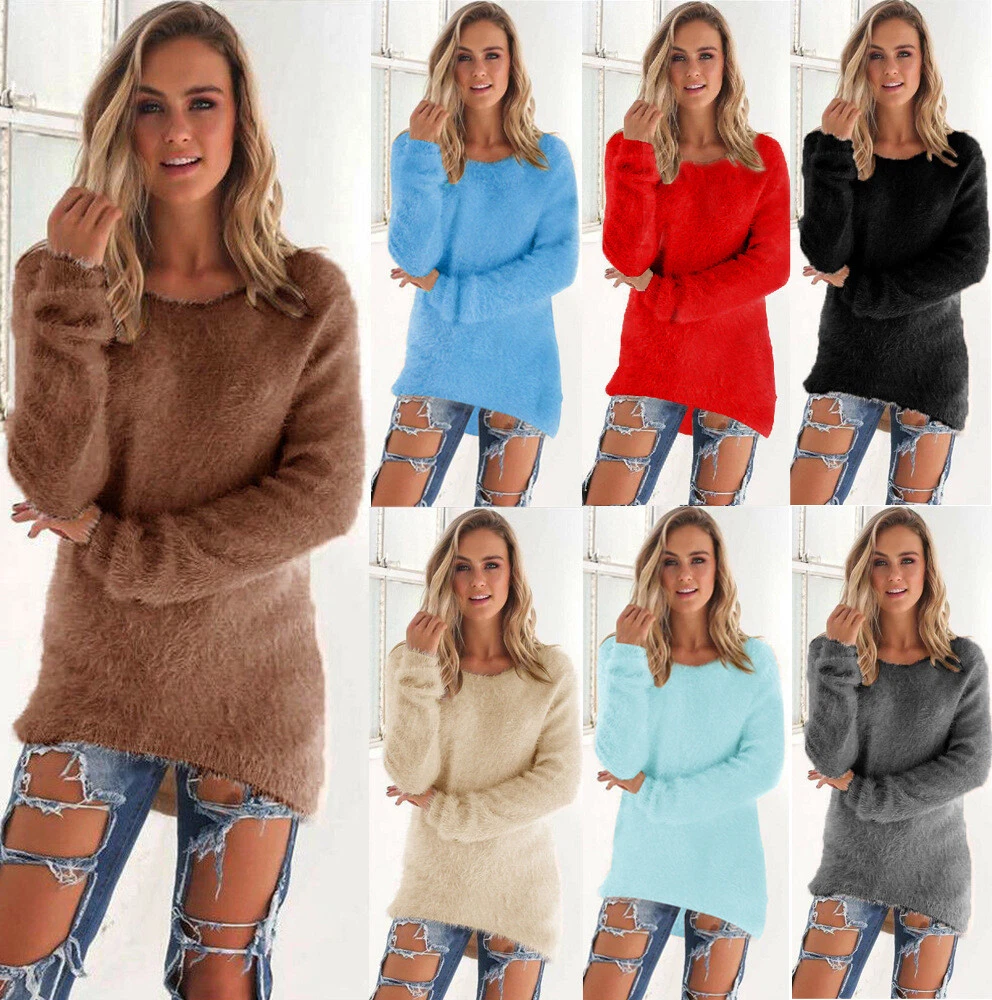 Faux top fur sweater
