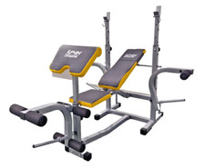 Multi-Function Adjustable Weight Bench Training Gym Fitness Lifting Barbell Rack