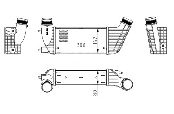 HART 612 522 Intercooler, charger for CITROËN,FIAT,LANCIA,PEUGEOT,TOYOTA