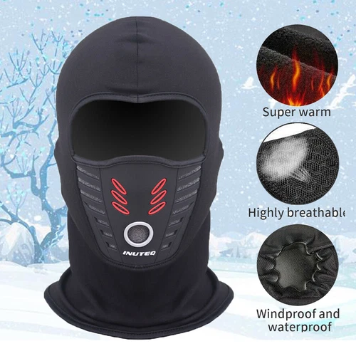 Windproof Fleece Neck Winter Warm Ninja Balaclava Motorcycle Ski Full Face Mask - Picture 8 of 15