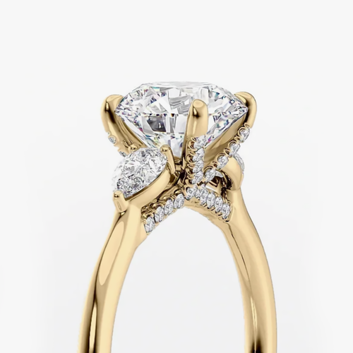 18k Yellow Gold Wedding Ring 1.90 Ct IGI Lab Grown Round Cut Diamond Size 5 6 7 - Picture 5 of 14