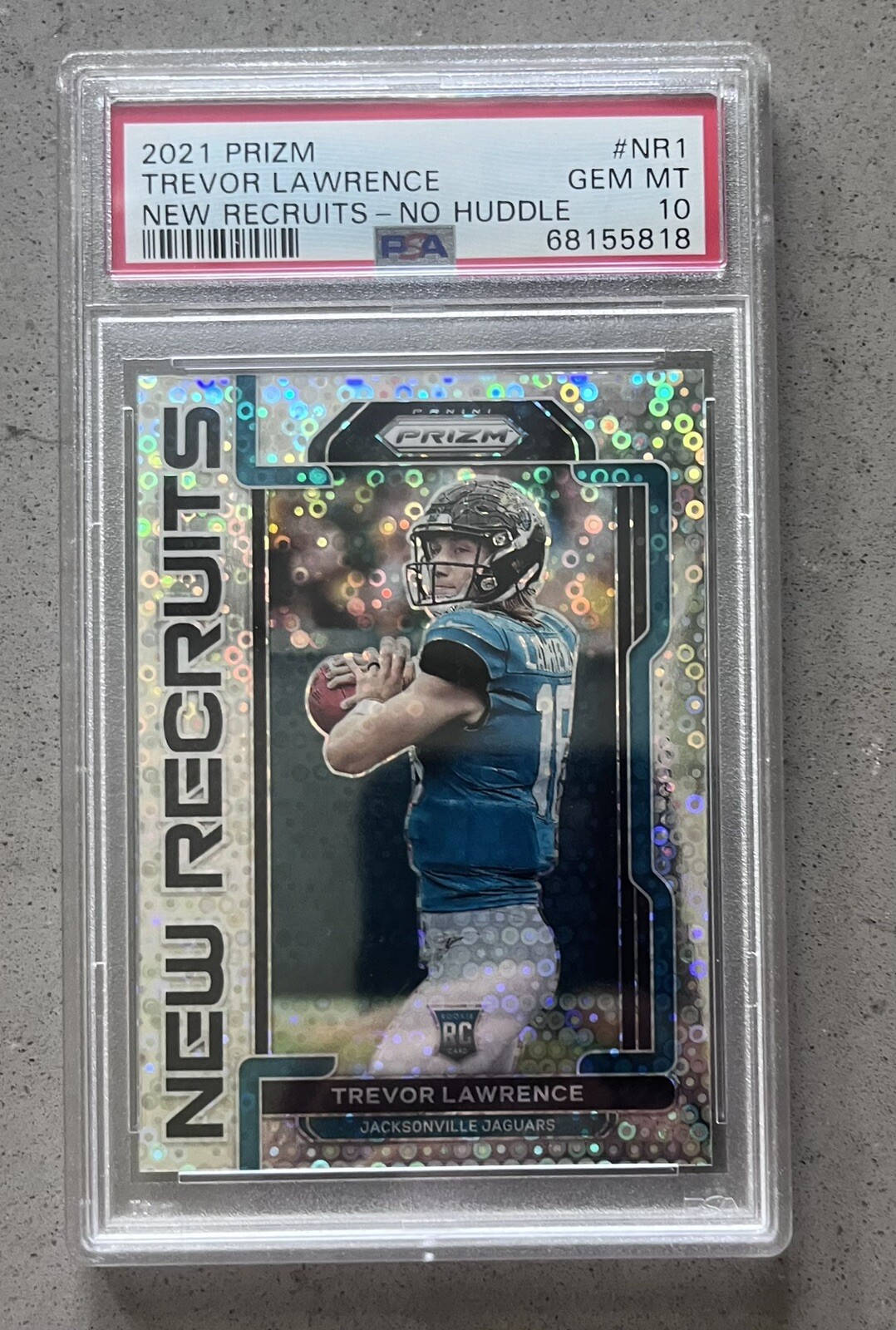 2021 Panini Prizm - New Recruits No Huddle #NR-1 Trevor Lawrence (RC) PSA 10