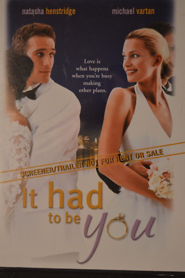 It Had to Be You: Screener Full Length Promo (DVD, 2002) NEW