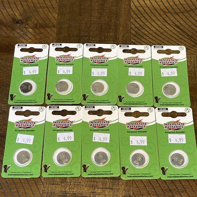 Interstate Batteries Watch Batteries CR1620 3V Lithium Battery Lot-10 Ex.10/26