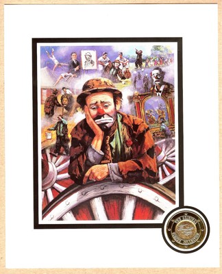 1989 - EMMETT KELLY MINI PRINTS BY WORLD FAMOUS ARTIST - BARRY LEIGHTON JONES