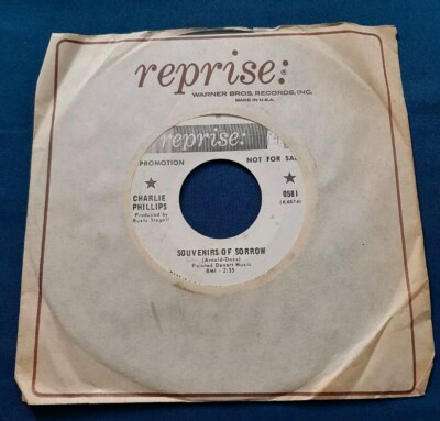 Charlie Phillips promo 45 Souvenirs Of Sorrow / Be Careful, Go Easy, Walk Slow