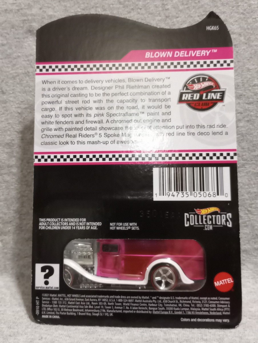 ホットウィール RLC Blown Delivery Hot Wheels 2022 Red Line RLC Blown Delivery Club Exclusive pink | eBay