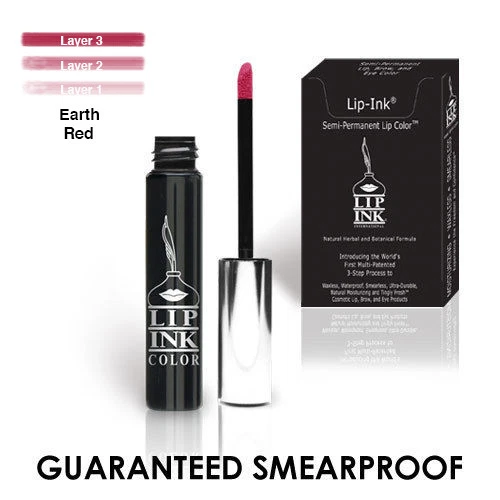 LIP-INK® Organic Vegan 100% Smearproof Trial Lip Kits - Earth Red
