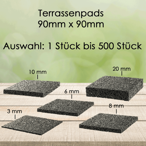 Terrassenpad Pads Unterlage Terrassenpads Gummigranulat  - Bild 1 von 6