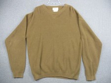 Vintage Eddie Bauer Sweater XL Brown Tight Knit Made in USA