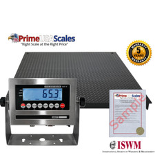 NTEP 2500 lb x .5 lb 4x5 48"x60" Pallet Floor Scale w/Indicator Legal 4 Trade