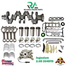 LAND RANGE ROVER 204DTD 2.0D NITRATE CRANKSHAFT WITH ENGINE REBUILD PARTS NEW
