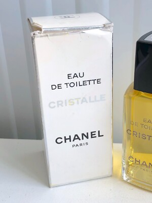 GENUINE CHANEL CRISTALLE 100ml EAU DE TOILETTE SPLASH PRE-BARCODE