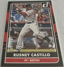 2016 Donruss Baseball Rusney Castillo Boston Red Sox Black Parallel #162 #d 199