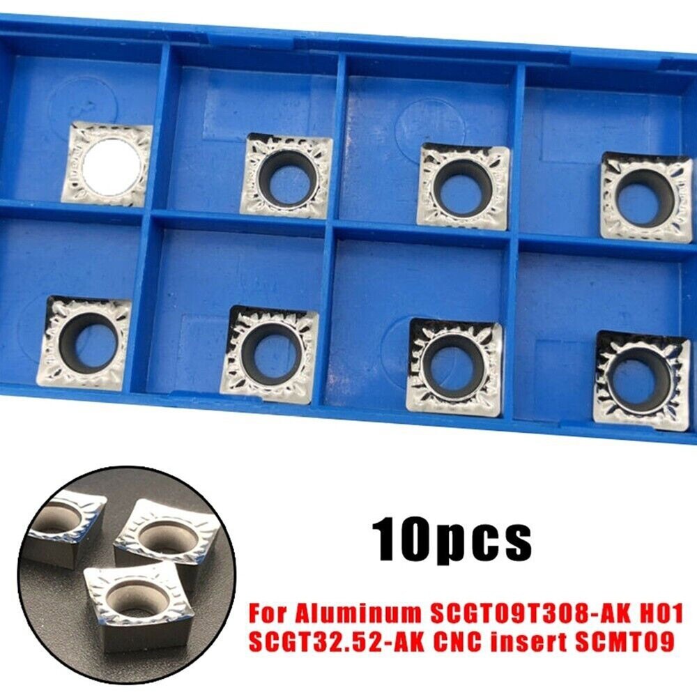 Inserts Carbure SCGT09T308-AK - Lot De 10 - Pour Usinage Aluminium Semi-finition