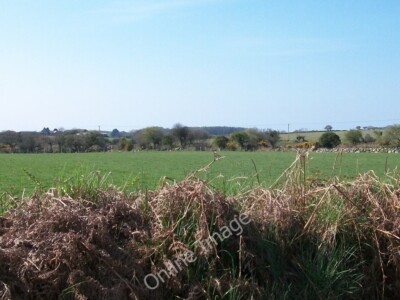 Foto 6x4 Blick nach Süden über Ackerland bei Ferm Bryn Dewin Llanarmon The fa c2010