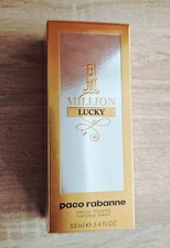One 1 Million Lucky By Paco Rabanne 100ml 3.4 fl oz EDT New In Sealed Box