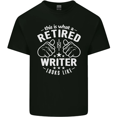 This Is What a Retired Writer Looks Like Herren Baumwolle T-Shirt Tee Top