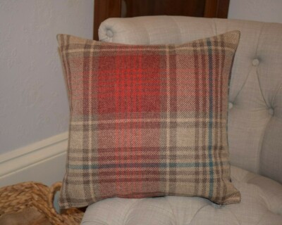 red check cushion covers