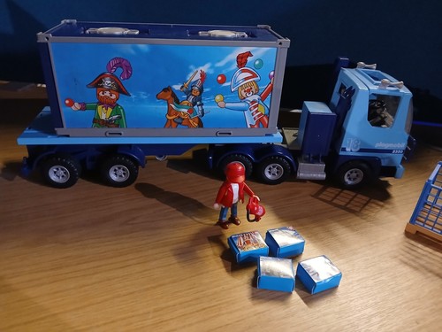 Playmobil 4447 Fun Park Container LKW / LKW gebraucht / Auflösung - Bild 3 von 15