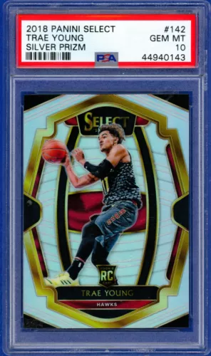 2018 Panini Select TRAE YOUNG SILVER PRIZM ROOKIE RC PSA 10 GEM MINT!🔥📈