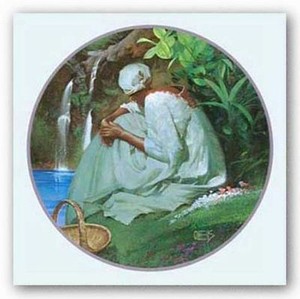 AFRICAN AMERICAN ART PRINT My Quiet Place Carl Owens 7x7