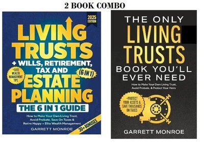 2 BOOK The Only Living Trusts,Living Trusts & Estate Planning PAPERBACK US