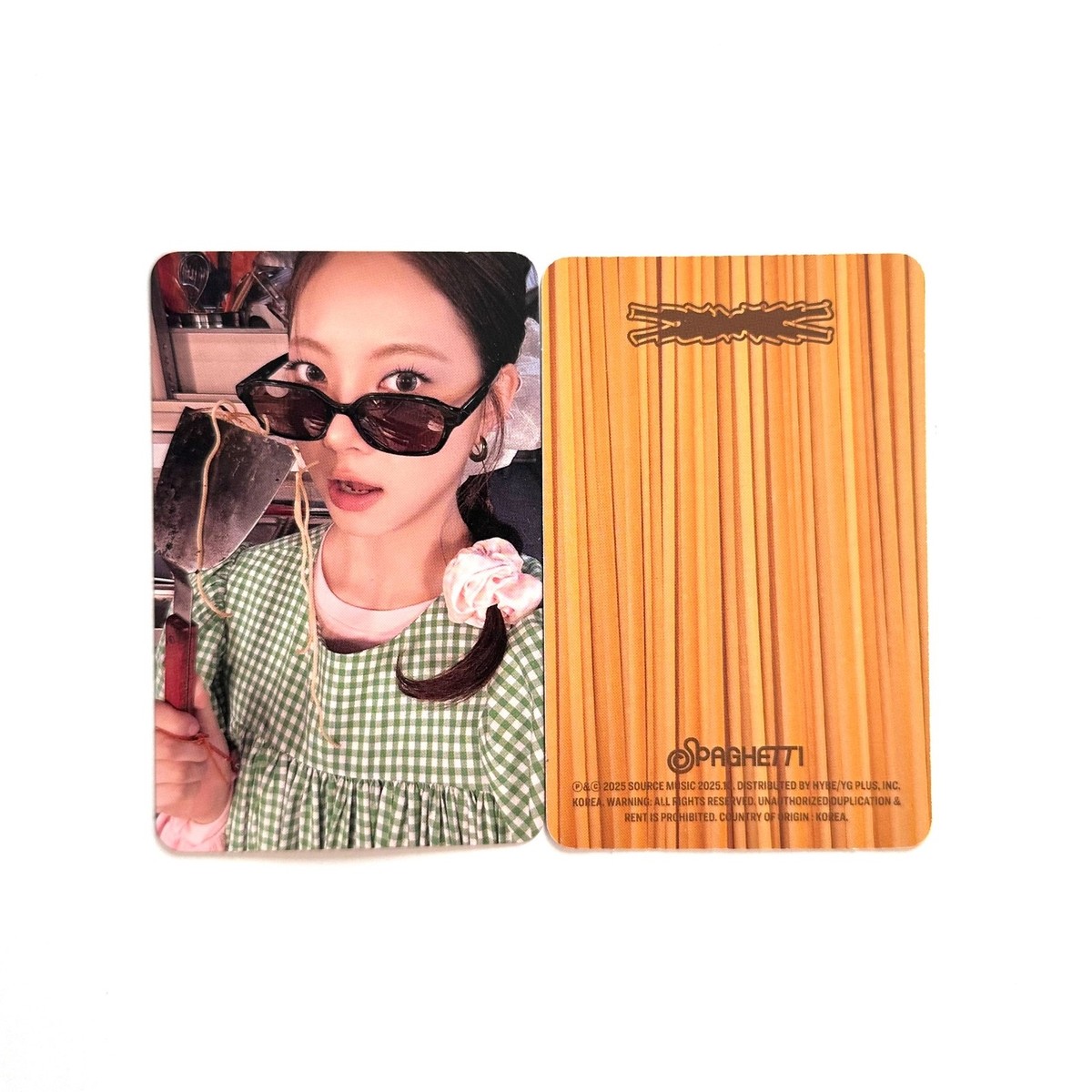 LE SSERAFIM] Spaghetti / Standard version Photocard PC set Chaewon