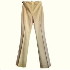 Classiques Entier Cotton blend Khaki Fine Dress Pants 4
