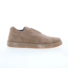 Di Bianco Umbro Mens Brown Suede Slip On Lifestyle Sneakers Shoes