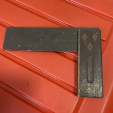 Vintage Stanley Vintage Carpenters 6” Brass Fitted Try Square