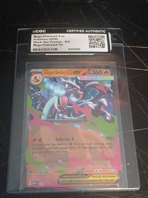 Mega Charizard x Ex 029 Black Star Promo Pokemon Card NM