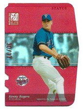 Kenny Rogers /37 2003 Donruss Elite #167 Status Red Die-Cut Minnesota Twins
