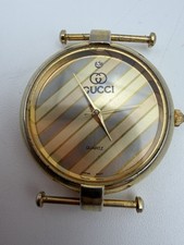 VINTAGE LADIES GUCCI 24mm QUARTZ WRISTWATCH - Needs Band & Battery