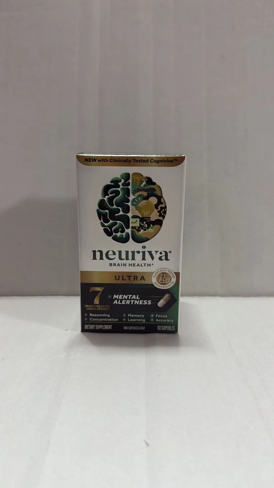 Neuriva Ultra Suplemento Salud Cerebral - 2 x 60 Cápsulas Maximiza tu Cerebro Foto 2 de 4