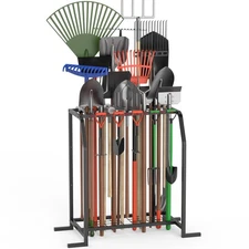 Trieez Extra Large Garden Tool Organizer for Garage, NEVER FALL OVER - Yard T...