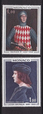 TIMBRES 1967 MONACO PRINCES N° 734/735-N**TB-VOIR SCAN-