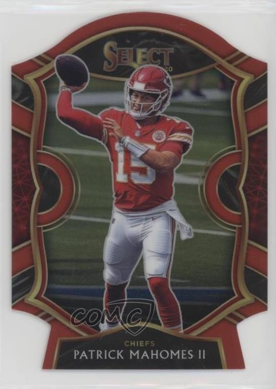 2020 Panini Select Concourse Red Prizm Die-Cut Patrick Mahomes II #2